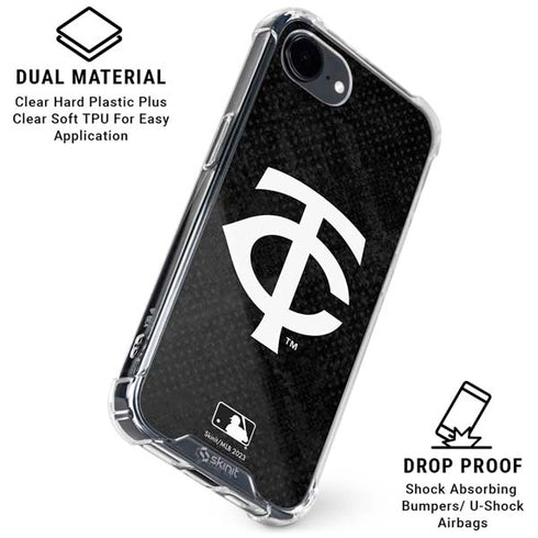 MLB Minnesota Twins Dark Wash iPhone 16e Clear Case