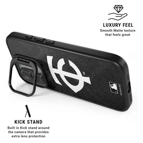 MLB Minnesota Twins Dark Wash iPhone 17 Kickstand Case