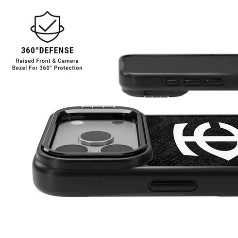 MLB Minnesota Twins Dark Wash iPhone 17 Pro Max Kickstand Case