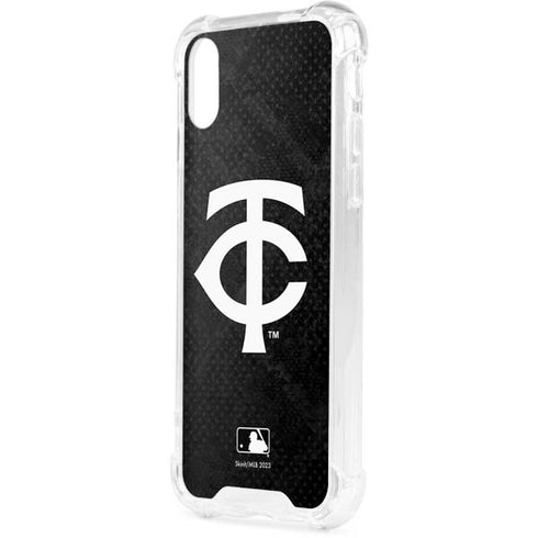 MLB Minnesota Twins Dark Wash iPhone XS Clear Case