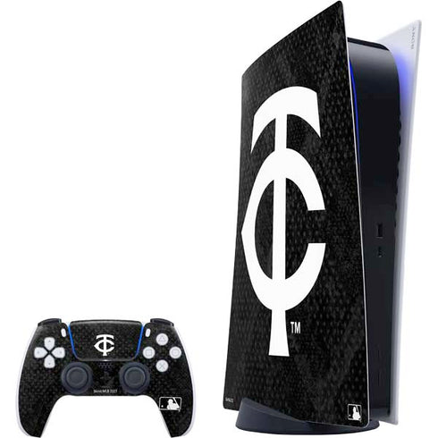 MLB Minnesota Twins Dark Wash PlayStation PS5 Skins