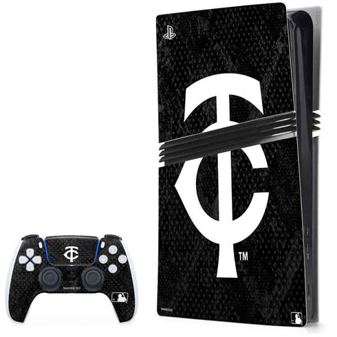 MLB Minnesota Twins Dark Wash PS5 Pro Bundle Skin