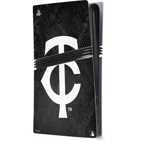 MLB Minnesota Twins Dark Wash PS5 Pro Console Skin