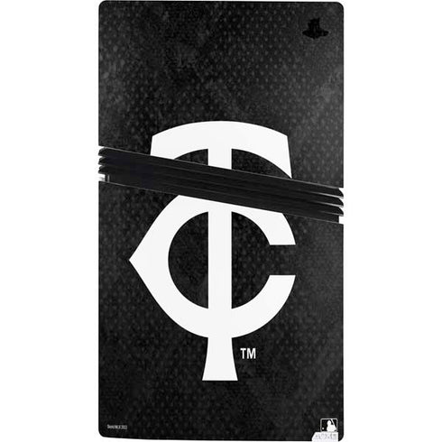 MLB Minnesota Twins Dark Wash PS5 Pro Console Skin