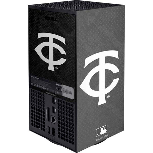 MLB Minnesota Twins Dark Wash XBox Series X Digital Edition Console Skin