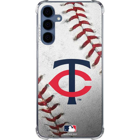MLB Minnesota Twins Game Ball Galaxy A55 5G Clear Case