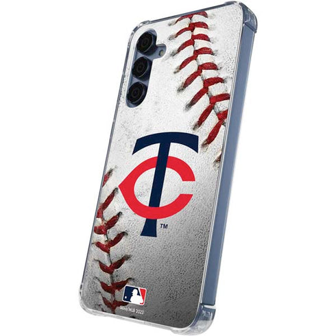 MLB Minnesota Twins Game Ball Galaxy A55 5G Clear Case