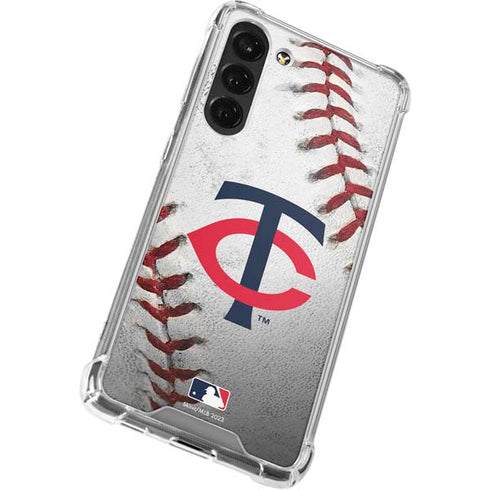 MLB Minnesota Twins Game Ball Galaxy S24 FE Clear Case