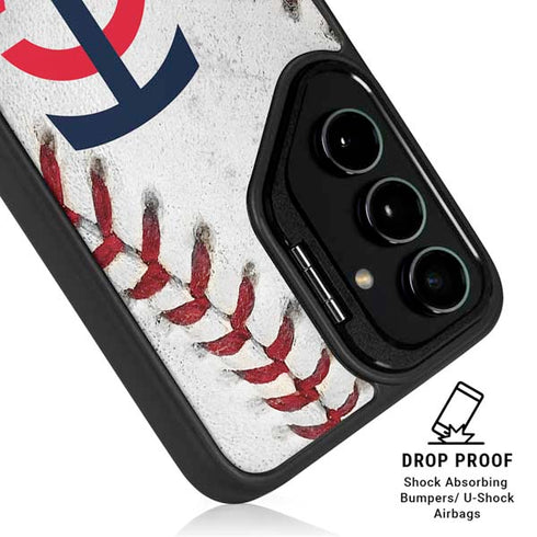 MLB Minnesota Twins Game Ball Galaxy S24 FE Kickstand Case