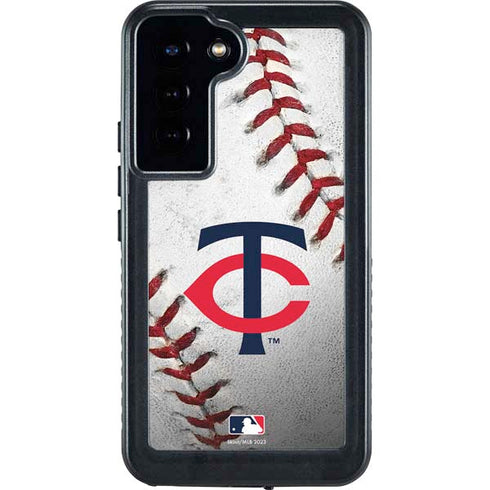 MLB Minnesota Twins Game Ball Galaxy S24 Plus Waterproof Case