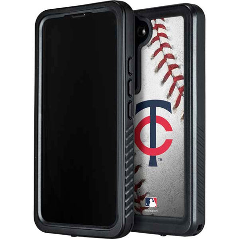 MLB Minnesota Twins Game Ball Galaxy S24 Plus Waterproof Case