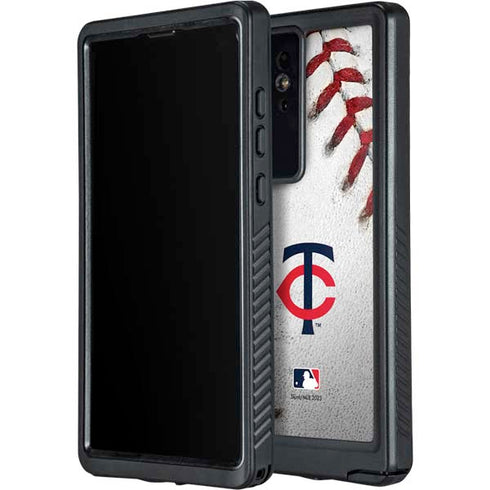MLB Minnesota Twins Game Ball Galaxy S24 Ultra Waterproof Case