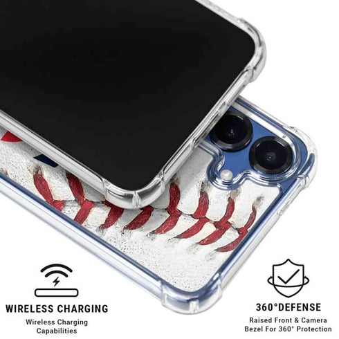 MLB Minnesota Twins Game Ball Galaxy S25 Clear Case