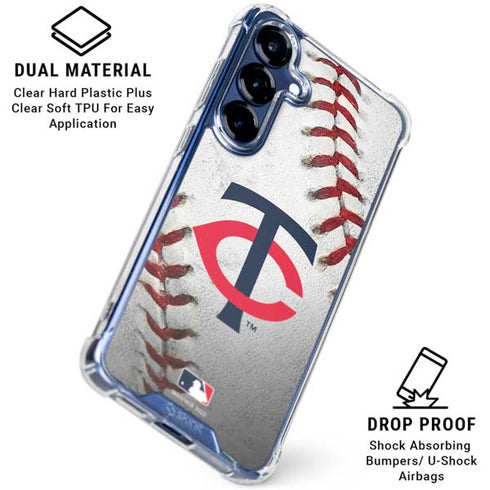 MLB Minnesota Twins Game Ball Galaxy S25 Clear Case