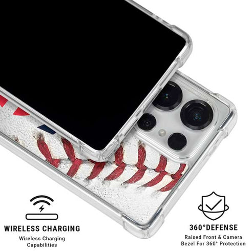 MLB Minnesota Twins Game Ball Galaxy S25 Ultra Clear Case