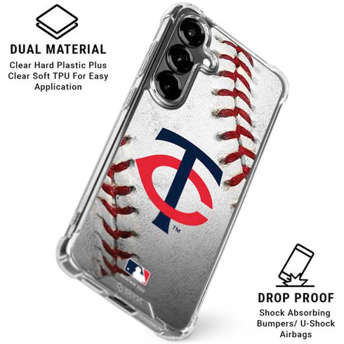 MLB Minnesota Twins Game Ball Galaxy S26 Clear Case