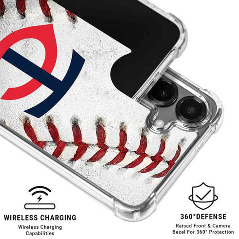 MLB Minnesota Twins Game Ball Galaxy S26 Plus Clear Case