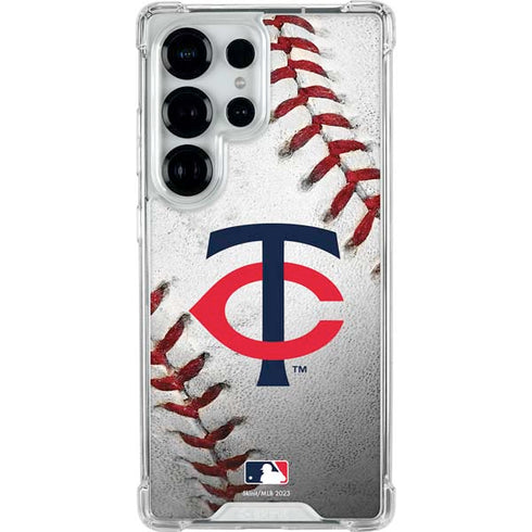 MLB Minnesota Twins Game Ball Galaxy S26 Ultra Clear Case