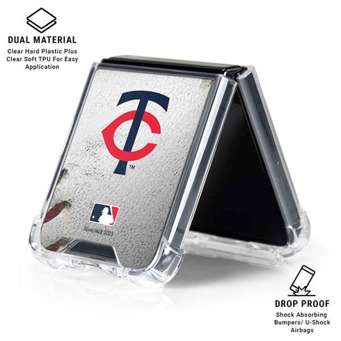 MLB Minnesota Twins Game Ball Galaxy Z Flip6 Clear Case