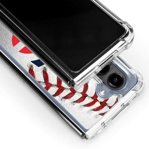 MLB Minnesota Twins Game Ball Galaxy Z Fold5 5G Clear Case