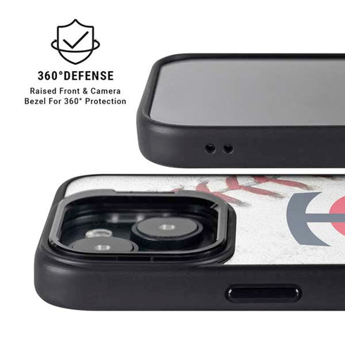 MLB Minnesota Twins Game Ball iPhone 15 Plus Kickstand Case