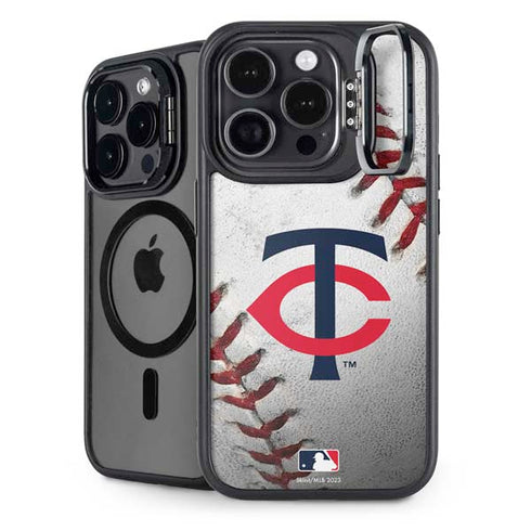 MLB Minnesota Twins Game Ball iPhone 15 Pro Max Kickstand Case