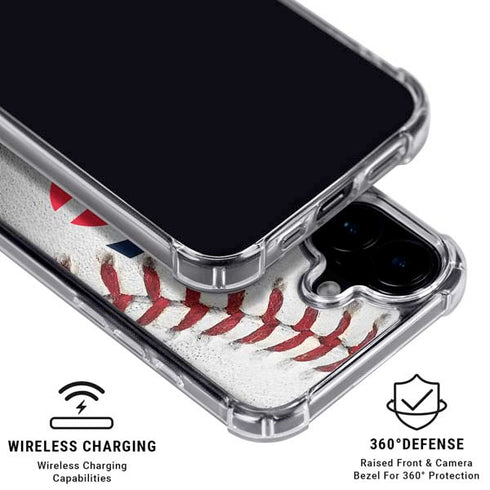 MLB Minnesota Twins Game Ball iPhone 16 Clear Case