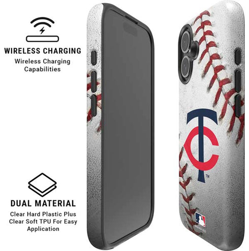 MLB Minnesota Twins Game Ball iPhone 16 Magsafe Impact Case