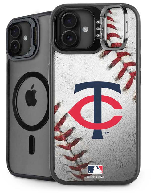 MLB Minnesota Twins Game Ball iPhone 16 Plus Kickstand Case