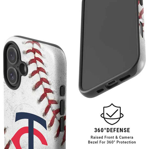 MLB Minnesota Twins Game Ball iPhone 16 Plus Magsafe Impact Case