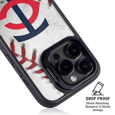 MLB Minnesota Twins Game Ball iPhone 16 Pro Kickstand Case