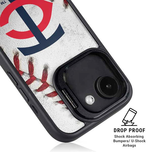 MLB Minnesota Twins Game Ball iPhone 16e Kickstand Case
