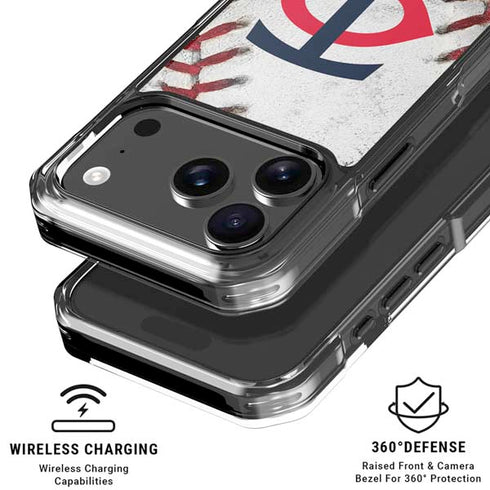 MLB Minnesota Twins Game Ball iPhone 18 Pro Clear Case