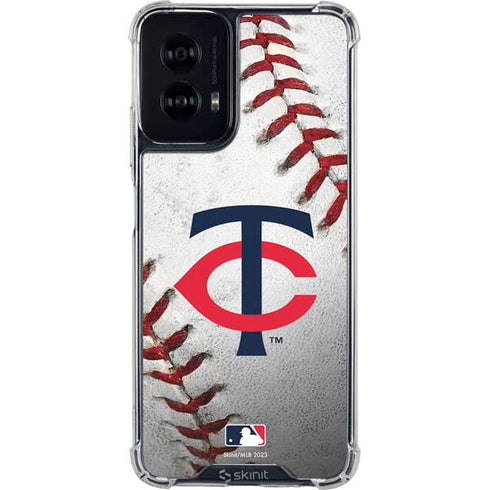 MLB Minnesota Twins Game Ball Moto G Power 5G (2024) Clear Case