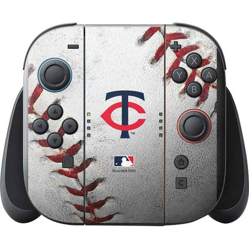 MLB Minnesota Twins Game Ball Nintendo Switch 2 (2025) with Joy-Con Skin