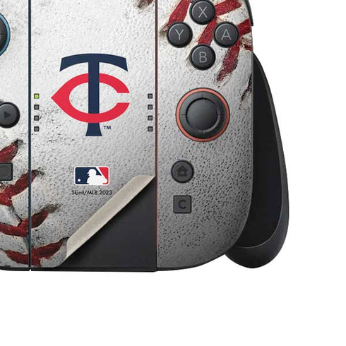MLB Minnesota Twins Game Ball Nintendo Switch 2 (2025) Joy-Con Controller Skin