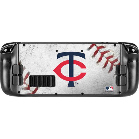 MLB Minnesota Twins Game Ball Steam Deck Handheld Gaming Computer OLED Skin