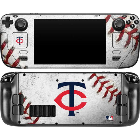MLB Minnesota Twins Game Ball Steam Deck Handheld Gaming Computer Skin
