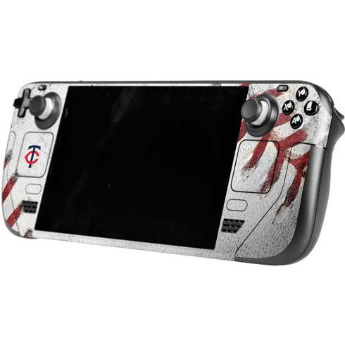 MLB Minnesota Twins Game Ball Steam Deck Handheld Gaming Computer Skin