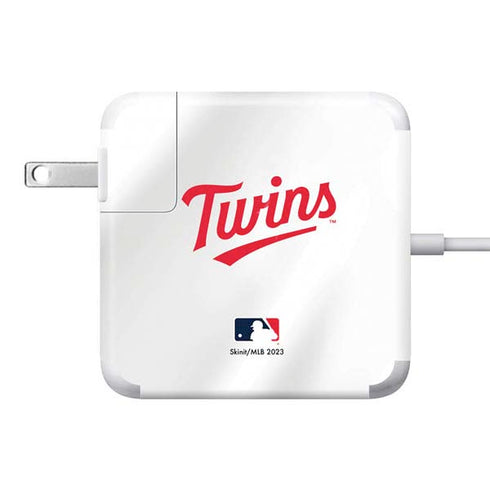 MLB Minnesota Twins Home Jersey 85W Power Adapter (15 and 17 inch MacBook Pro Charger) Skin