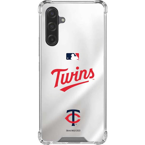 MLB Minnesota Twins Home Jersey Galaxy A17 Clear Case