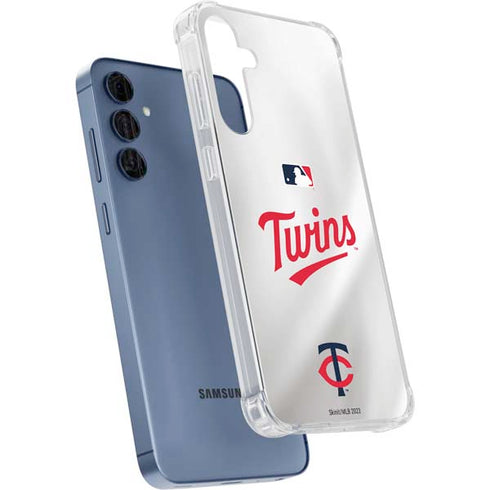 MLB Minnesota Twins Home Jersey Galaxy A35 5G Clear Case