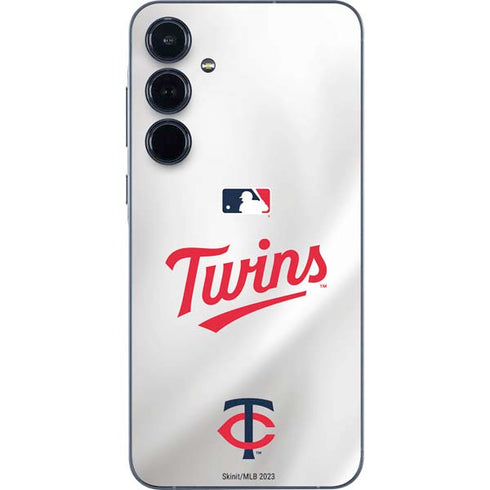 MLB Minnesota Twins Home Jersey Galaxy A35 5G Skin