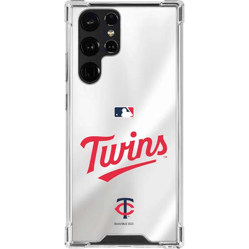 MLB Minnesota Twins Home Jersey Galaxy S23 Ultra Clear Case