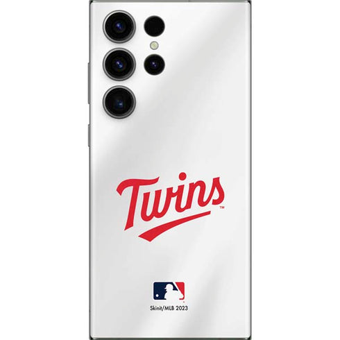 MLB Minnesota Twins Home Jersey Galaxy Skins