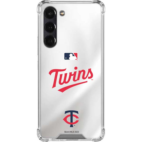 MLB Minnesota Twins Home Jersey Galaxy S24 FE Clear Case