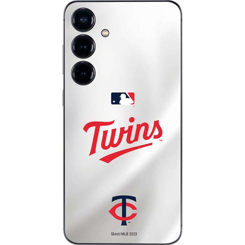 MLB Minnesota Twins Home Jersey Galaxy S24 Plus Skin