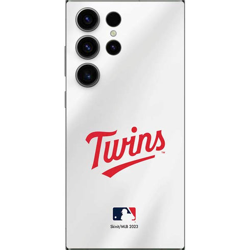 MLB Minnesota Twins Home Jersey Galaxy S25 Ultra Skin