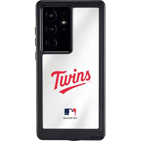 MLB Minnesota Twins Home Jersey Galaxy S24 Ultra Waterproof Case