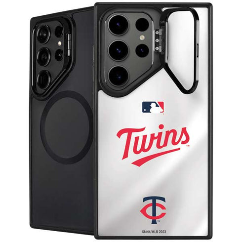 MLB Minnesota Twins Home Jersey Galaxy S26 Ultra Kickstand Case